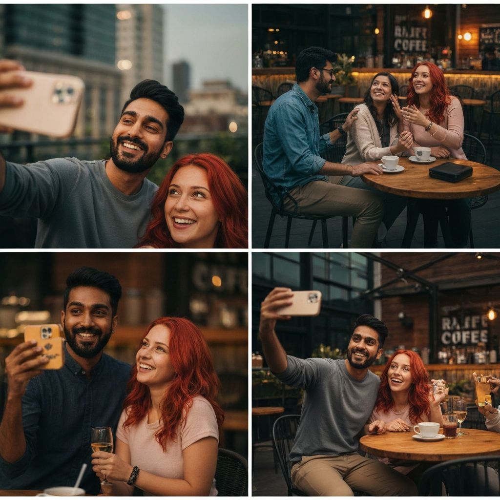 Real people connecting through video and dates